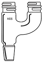 1015 Threaded Claisen Distillation Adapters - Manufactured by NDS Technologies, Inc.