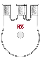 4016 Flask, Round Bottom, Four Neck - Manufactured by NDS Technologies, Inc.