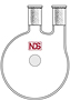 4008 Flask, Round Bottom, Two Neck, Heavy Wall - Manufactured by NDS Technologies, Inc.