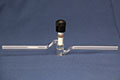 7152 High Vacuum Valve, Straight, with Tip O-Ring and PTFE Plug - Manufactured by NDS Technologies, Inc.